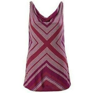 CAbi 3084 Printed Drape tank top Small